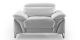 Fauteuil Design en cuir MILAN - Blanc