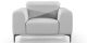 Fauteuil cuir Design NORA - Blanc
