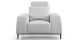 Fauteuil cuir avec dossier avance-recul LOOLAK – Blanc