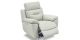 Fauteuil relaxation électrique 1 place en cuir SERENA - Gris perle 