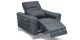 Fauteuil relaxation électrique 1 place en cuir SLOAN - Noir