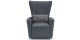 Fauteuil releveur électrique 1 place en cuir MAEVA - Noir