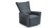 Fauteuil releveur électrique 1 place en cuir MAEVA - Noir