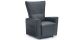 Fauteuil releveur électrique 1 place en cuir MAEVA - Noir