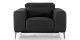 Fauteuil cuir Design NORA - Noir