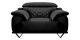 Fauteuil en cuir GARCIA - Noir