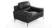 Fauteuil cuir Design MAYRON - Noir