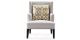 Fauteuil en tissu BIRMA - Beige