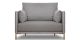Fauteuil en tissu BOSEO - Taupe