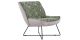 Fauteuil en tissu PALMER - Gris clair 