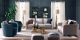 Fauteuil en velours FLORA - Vert