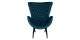 Fauteuil en velours ANGELA - Bleu