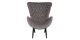 Fauteuil en velours ANGELA - Gris