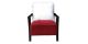 Fauteuil en velours ROMA - Rouge
