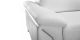 Fauteuil Design en cuir MILAN - Blanc