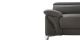 Fauteuil Design en cuir MILAN - Gris