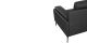 Fauteuil cuir Design MAYRON - Noir